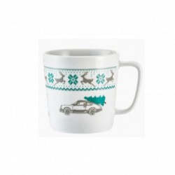 PORSCHE TAZA BLANCA XL NAVIDAD