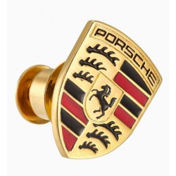 PORSCHE PIN INSIGNIA DORADO